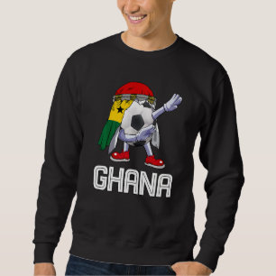 Sweatshirt Football Balle de football mignonne dab le drapeau