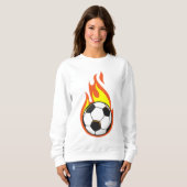 Sweatshirt Football en feu (Devant entier)