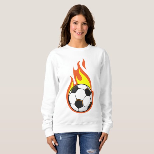 Sweatshirt Football en feu (Devant entier)