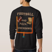 Sweatshirt Football et pizza (Dos)