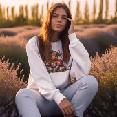 Sweatshirt Football Highland Cow