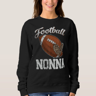 Sweatshirt Football Nonna Leopard Ball Fête des Mères