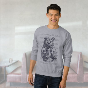 Sweatshirt Football personnalisé ours moderne