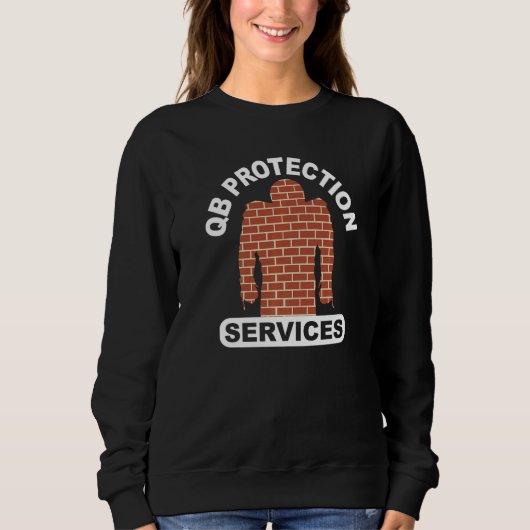 Sweatshirt football qb protection services offensive lineman (Devant)