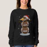 Sweatshirt Football Snowman Santa Hat Christmas Soccer Lover<br><div class="desc">Football Snowman Santa Hat Noël Soccer Lover Enfants</div>