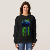 Sweatshirt For all artificial intelligence advocates AI (Devant entier)