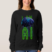 Sweatshirt For all artificial intelligence advocates AI (Devant)