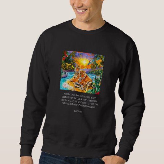 Sweatshirt For I Am Yahuah And I Will Strengthen Thee (Devant)