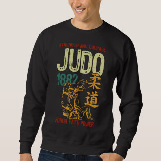 Sweatshirt Force Et Courage Judo 1882 Honor Faith Power V