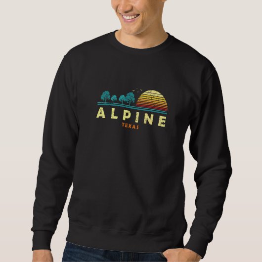 Sweatshirt Forêt Alpine à feuillage persistant Sunset Texas W (Devant)