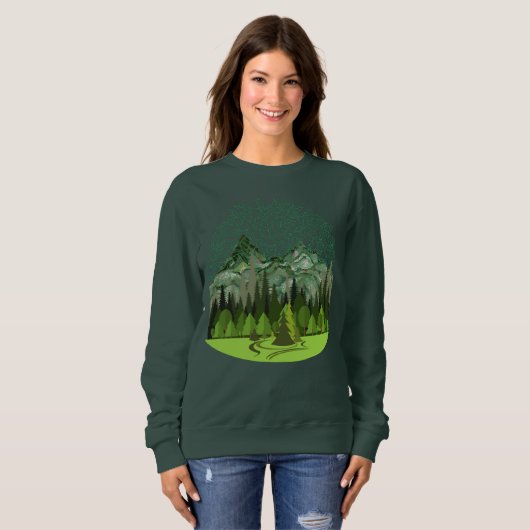 Sweatshirt Forêt, Bois, Nature (Devant entier)