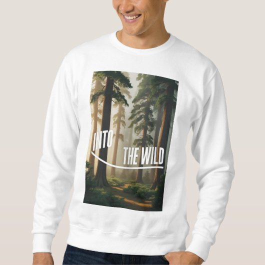 Sweatshirt forêt de pins dense (Devant)
