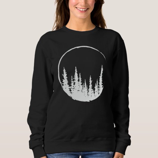 Sweatshirt Forêt Florale Arbre Arbre Aimant Forêt Arbre (Devant)