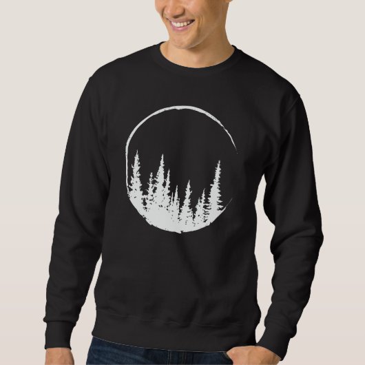 Sweatshirt Forêt Florale Arbre Arbre Aimant Forêt Arbre (Devant)
