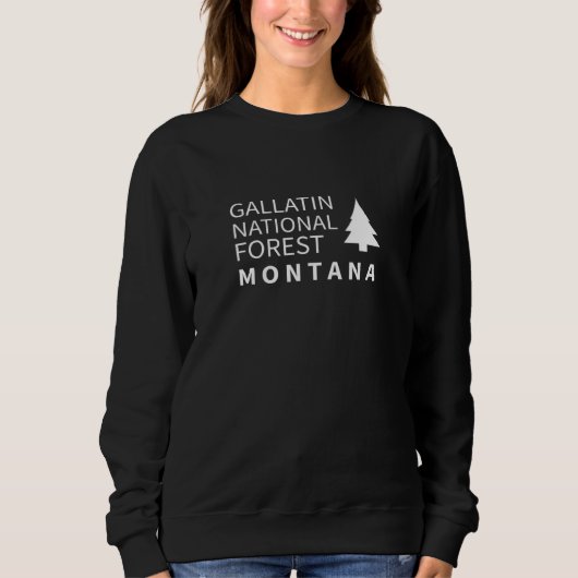 Sweatshirt Forêt nationale de Gallatin Montana (Devant)