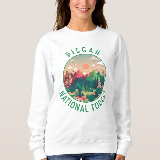 Sweatshirt Forêt nationale de Pisgah Cercle perturbé (Devant)
