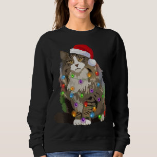 Sweatshirt Forêt Norvégienne Feux de Noël Noël Feux de Noël