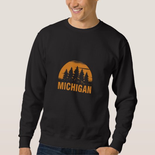Sweatshirt Forêt Rétro du Michigan (Devant)