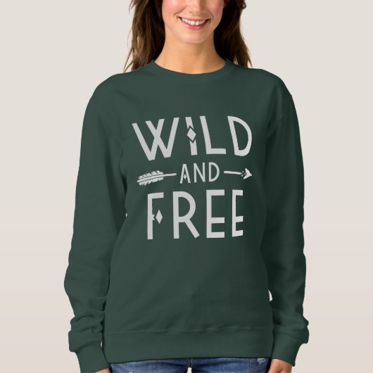 Sweatshirt Forêt verte sauvage et libre (Devant)