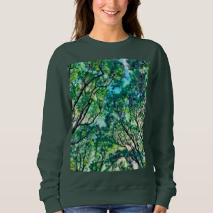 Sweatshirt Forêt verte Watercolor