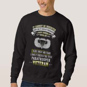 Sweatshirt Forever Le Titre Parachutiste Anciens Combattants