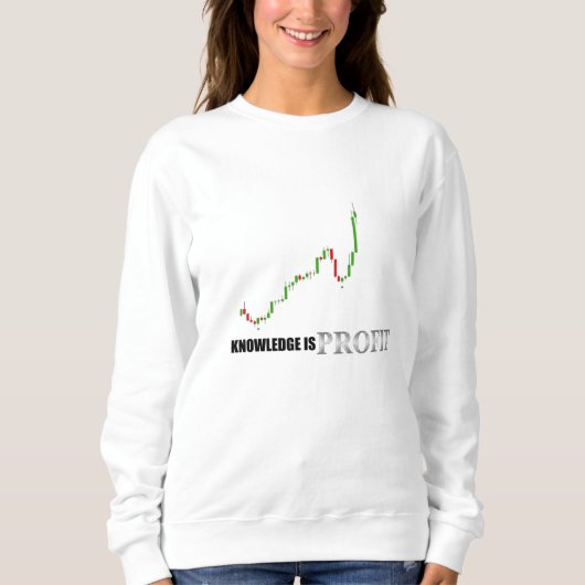 Sweatshirt Forex Knowledge is profit T-shirt (Devant)