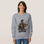 Sweatshirt Forge Your Melody – Violoniste spartiate (Devant entier)