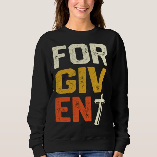 Sweatshirt Forgiven Christian Faith Statement (Devant)