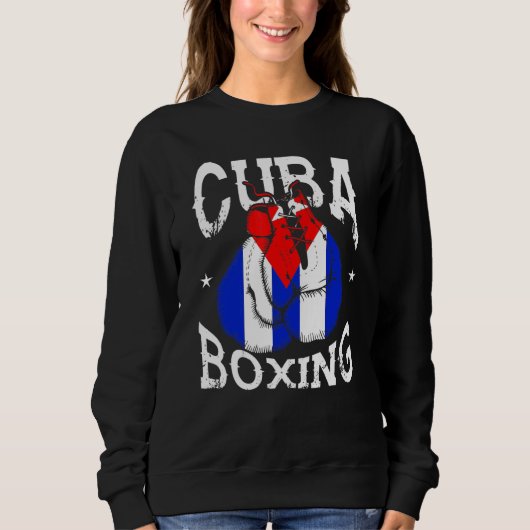 Sweatshirt Formation des entraîneurs de boxe cubains (Devant)