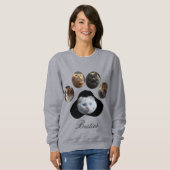 Sweatshirt Forme Empreinte de patte de collection de photos p (Devant entier)