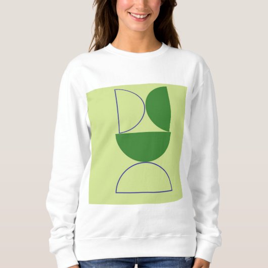 Sweatshirt formes abstraites art (Devant)