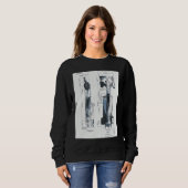 Sweatshirt Formula Racing Car Blueprint Mechanical Engineerin (Devant entier)