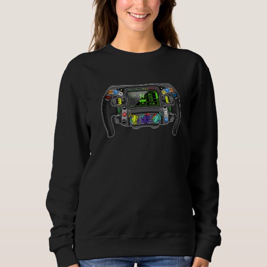 Sweatshirt Formula Racing Open Wheel Car Fan volant Roulette (Devant)