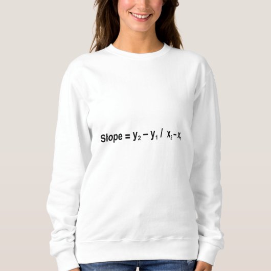 Sweatshirt Formule de pente Math Mathématique Physique (Devant)