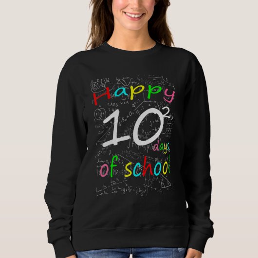 Sweatshirt Formule Mathématique 100 Jours D'école Prof De Mat (Devant)