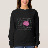 Sweatshirt Formules mathématiques pour les têtes intelligente (Devant)