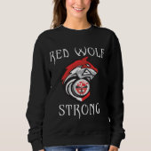 Sweatshirt Fort du loup rouge (Devant)