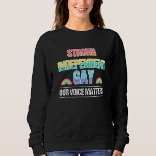 Sweatshirt Fort Gay pride indépendant Rainbow Lgbt