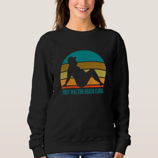 Sweatshirt Fort Walton Beach Floride Graisse Boire (Devant)