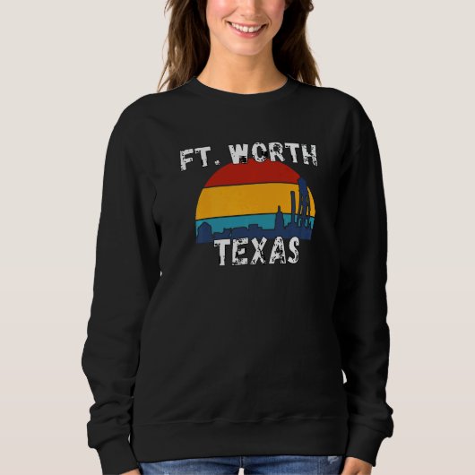 Sweatshirt Fort Worth Texas Villes du Texas (Devant)