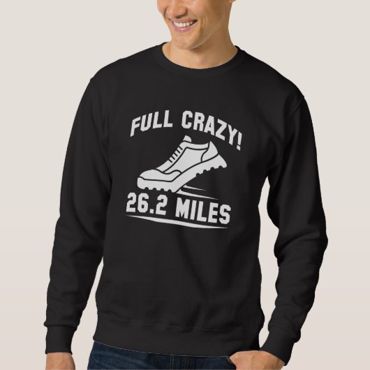 Sweatshirt Fou complet 26,2 miles (Devant)