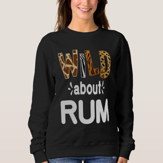 Sweatshirt Fou de rhum  Consommation de rhum   (Devant)