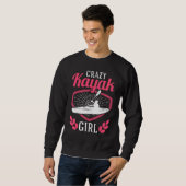 Sweatshirt Fou Kayak Fille Kayakers Paddle (Devant entier)