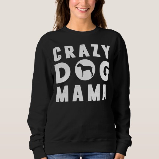 Sweatshirt Fou Pitbull Dog Mama (Devant)