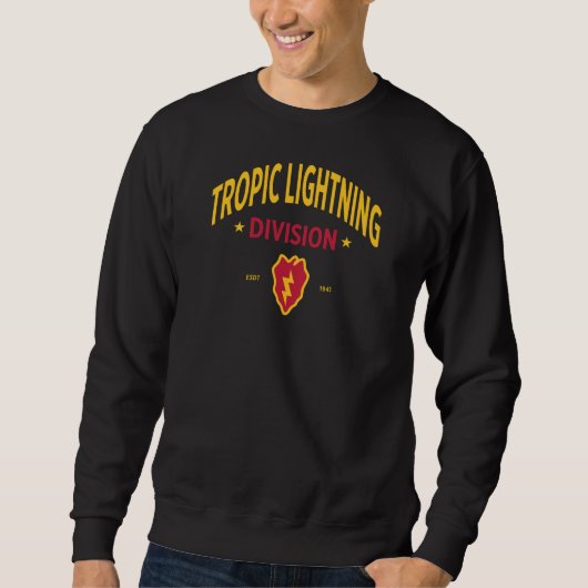 Sweatshirt Foudre tropicale - 25e division d'infanterie (Devant)