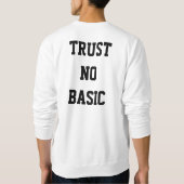 Sweatshirt Foule blanche Crewneck de fille (Dos)