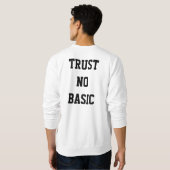 Sweatshirt Foule blanche Crewneck de fille (Dos entier)