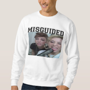 Sweatshirt Foule blanche Crewneck de fille