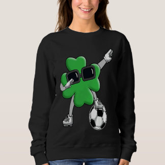 Sweatshirt Four Leaf C Soccer Patrick's Day Lucky Day
