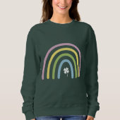 Sweatshirt Four Leaf Clover Rainbow St Patrick's Day (Devant)